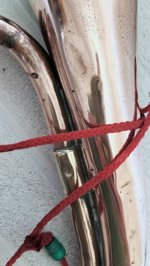 Stunning Antique Copper and Brass Bugle. Still working