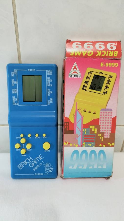 Vintage Brick Game (Tetris) in Blue (new)