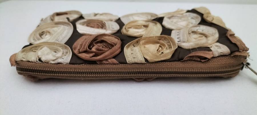 A Beautiful Organza Lace Small Change/Make Up Bag with Zip