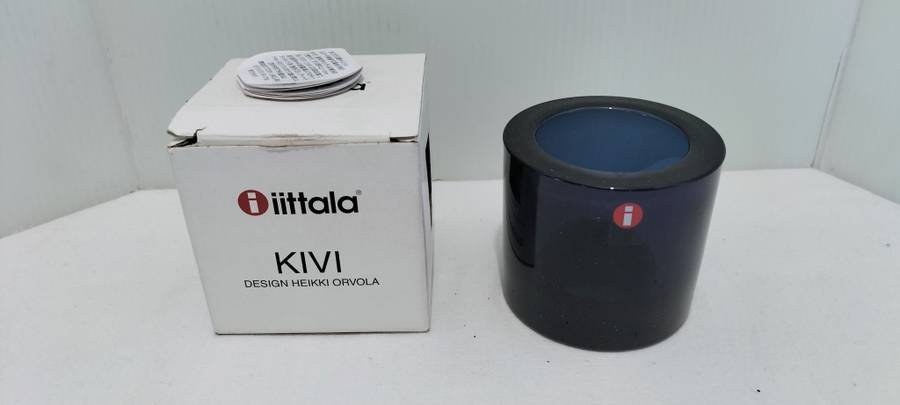 Stunning iittala Heikki Orvola Blue Votive T-light Candle Holder in Box