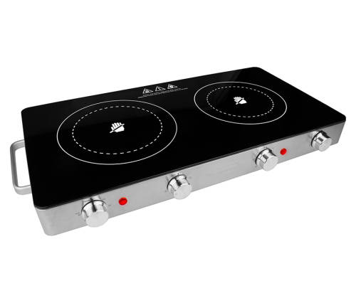 Portable Infrared Stove Cooker- Black/Silver