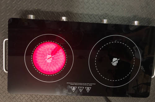 Portable Infrared Stove Cooker- Black/Silver