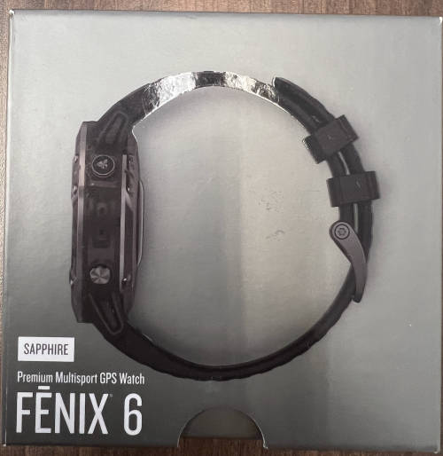 Garmin fenix 6 Pro Sapphire Edition, Carbon Gray with Black Band