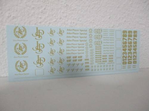 1/32 SCALE WATERSLIDE DECALS JPS FOR DIECAST AND SLOT CARS IE: SCALEXTRIC NINCO SCX CARRERA REVEL AN