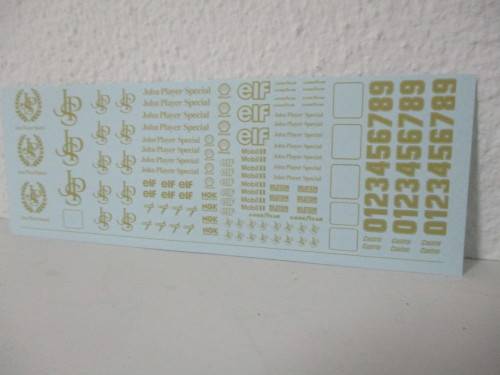 1/32 SCALE WATERSLIDE DECALS JPS FOR DIECAST AND SLOT CARS IE: SCALEXTRIC NINCO SCX CARRERA REVEL AN