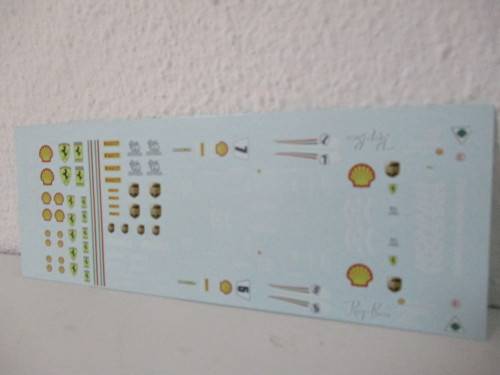 1/32 SCALE SLOT CAR OR DIE CAST WATERSLIDE DECALS FOR F1 FERRARI (2019)