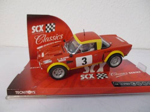 1/32 SCALE SCX SLOT CAR FIAT 124 SPYDER