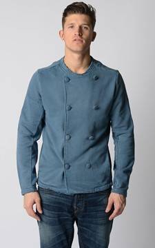 Diesel blue double breasted top size Large
