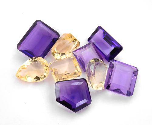 206.45 Carat Certified Brazil Amethyst & Citrine Gemstone Lot