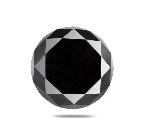 Certified 25.58 Carat Moissanite Black Diamond Solitaire - AAA Quality Stone