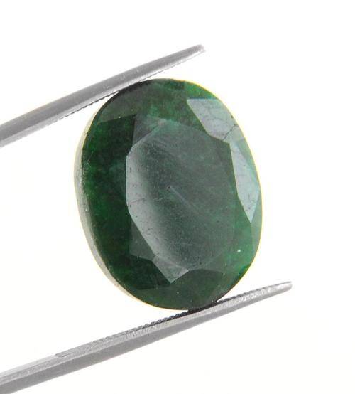 Brazilian Mines 14.95 Ct  Natural Emerald Gemstone - Oval Cut for Ring or Pendant Mounting
