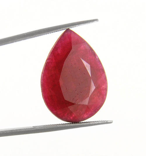 Teardrop Shape IGLI Certified 19.71 Ct Certified Ruby Gemstone - Perfect for a Ring or Pendant