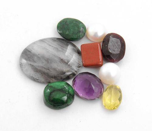 98.50 Carat Mixed Gemstone Lot - Ruby, Amethyst, Citrine, Pearl and Emerald Etc. Stone