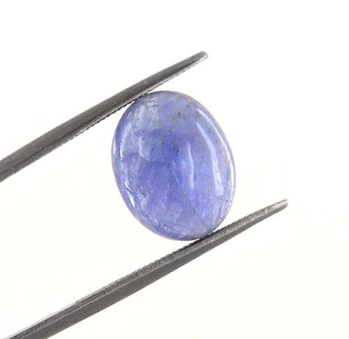 4.85 Ct Oval Cabochon Tanzanite Gemstone - IGLI Certified