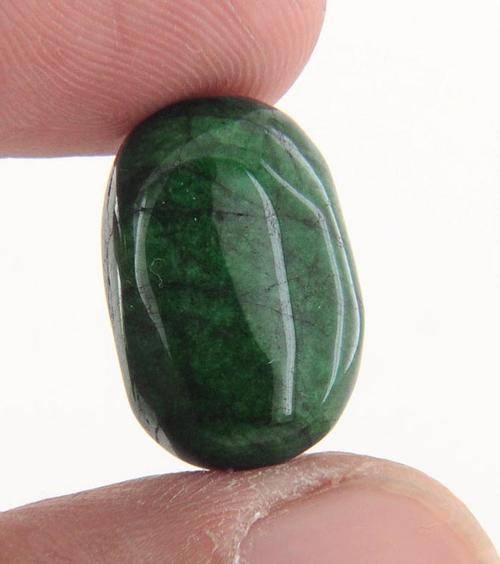 14.77 Ct Natural Green Aventurine Quartz Gemstone - Oval Cabochon