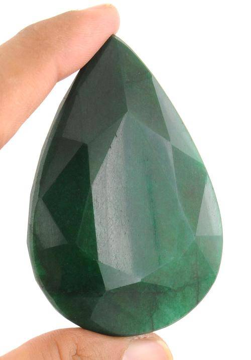IGLI Certified 610.85 Ct Pear Mixed Cut Natural Emerald Gemstone - REAL GIGANTIC EMERALD!!