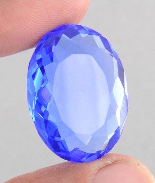 39.56 Carat Certified Oval Shape Hydro Blue Topaz Gemstone