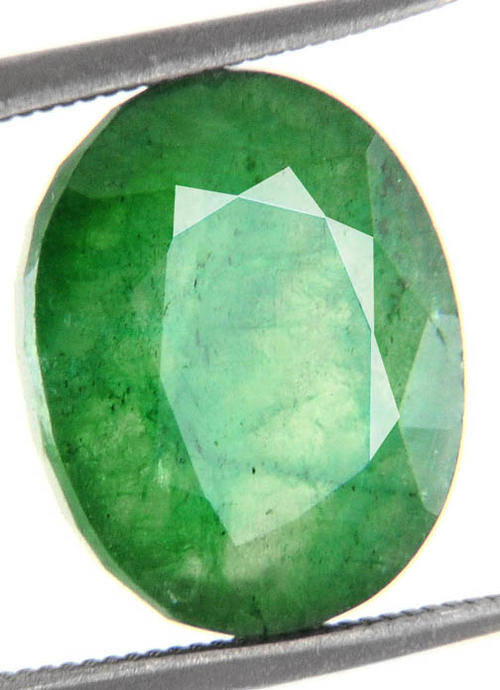 6.60 Ct Certified Oval Mixed Cut Brazilian Mines Emerald Gemstone