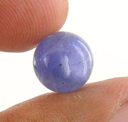 4.32 Ct Certified Round Cabochon Shape Tanzanite Gemstone