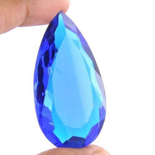98 Carat Pear Shape Blue Quartz Gemstone