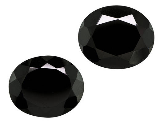 Natural Black Spinel AAA Quality Faceted Oval  4x6 mm Pair Loose Gemstone