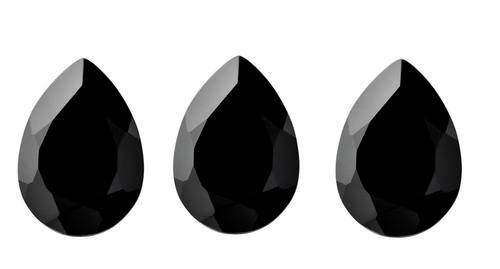 Natural Black Spinel AAA Quality Faceted 4x6 mm Pear 3 pcs Loose Gemstone