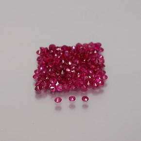 Natural Ruby AAA Quality Calibrated 1.1mm Diamond Cut Round 10 Pieces Lot Loose Gemstone