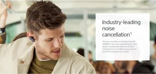Sony Wireless noise-canceling earphones