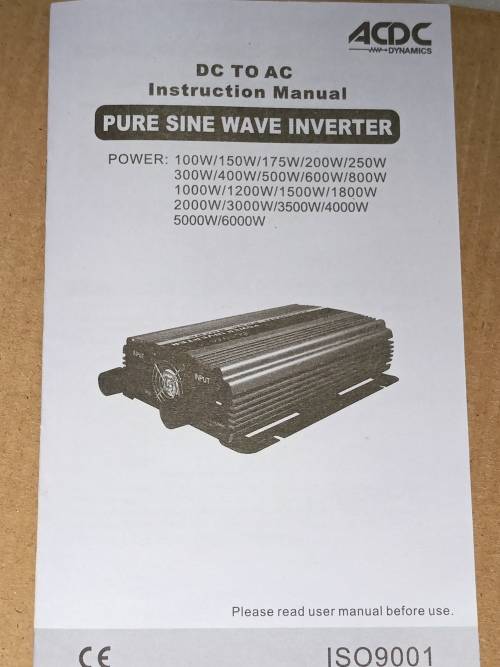 Inverter DC AC power 3000W
