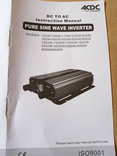 Inverter DC AC power 3000W