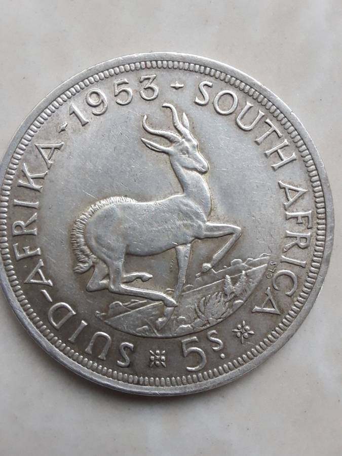 Two South African coins with silver content.