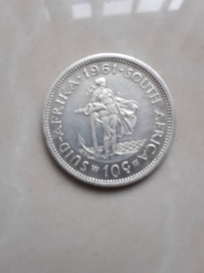 Two South African coins with silver content.