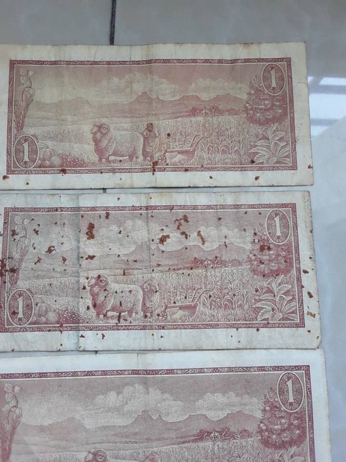 8X South Africa 1 Rand notes- TW de Jongh