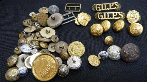 Collection of old buttons