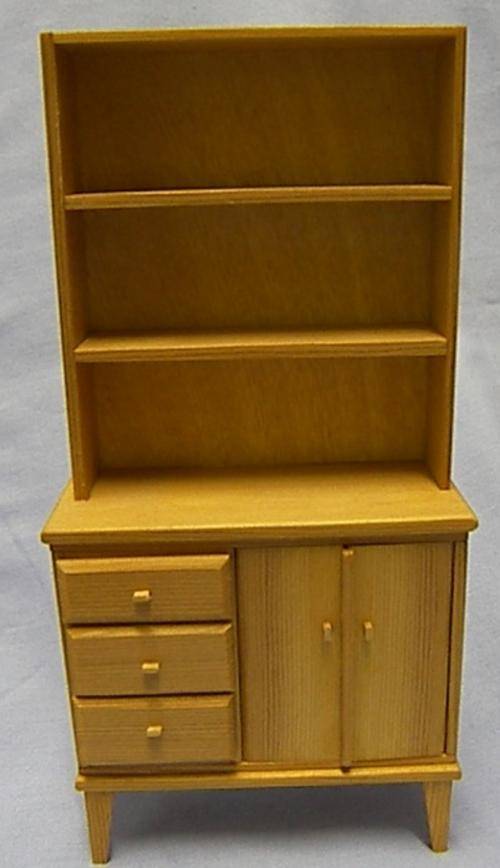 1/12th scale Origon pine kitchen dresser