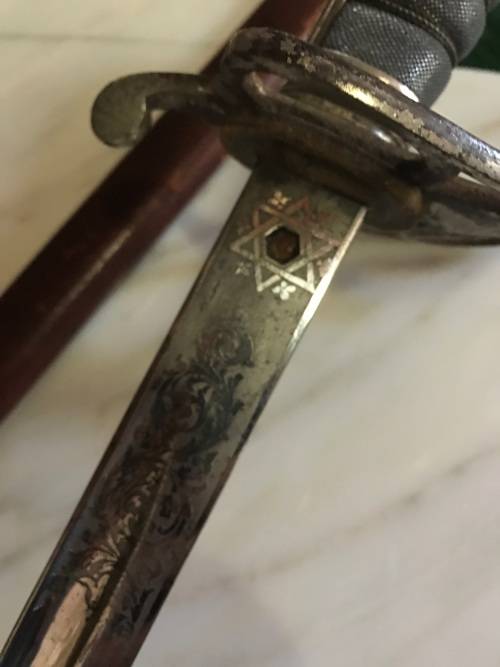 SADF Wilkenson Engraved Sword with Scabbard