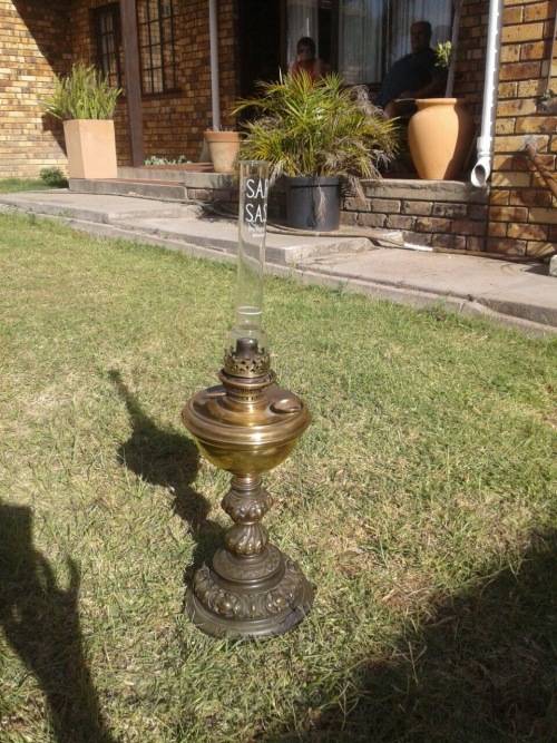 Vintage Brass Oil Lamp ( 56 cm )