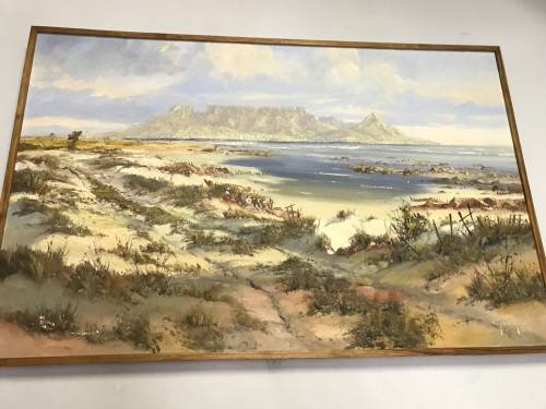 Huge Gerrit Roon painting , 1974; 1400 x 890