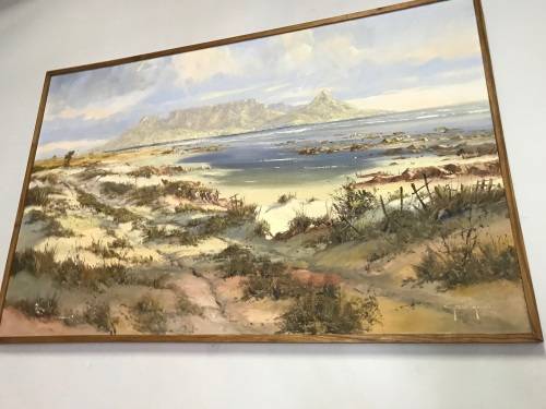 Huge Gerrit Roon painting , 1974; 1400 x 890