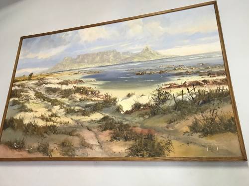 Huge Gerrit Roon painting , 1974; 1400 x 890