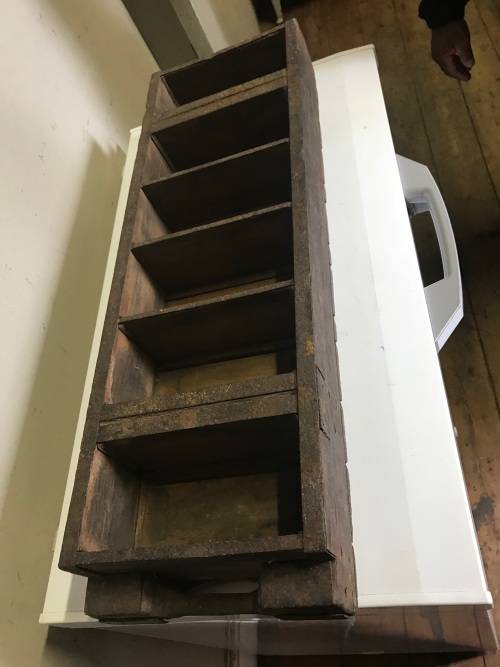 Vintage Wooden Brickmould  ( 95 x 28 x 12 cm )