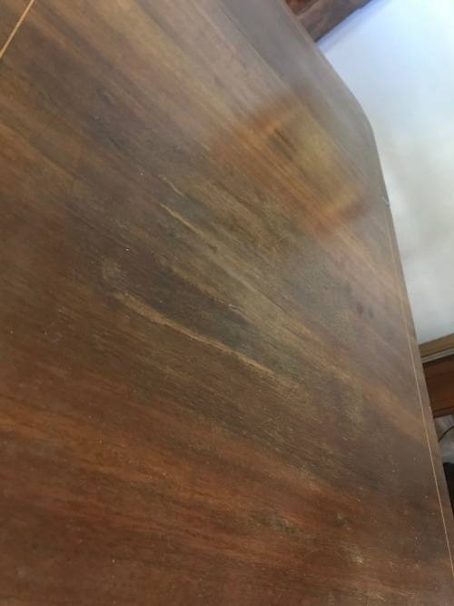 GREAT VICTORIAN MAHOGANY DROPSIDE TABLE ON CASTORS ( 122x 60 x 74 cm )