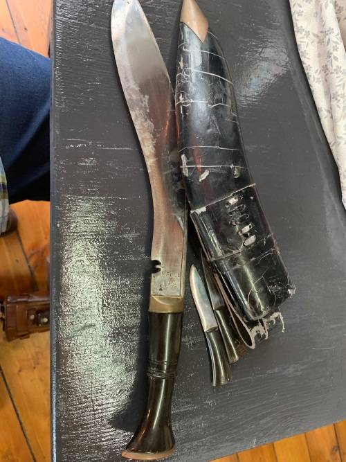 NEPALESE KUKRI DAGGER MARKED AND STAMPED