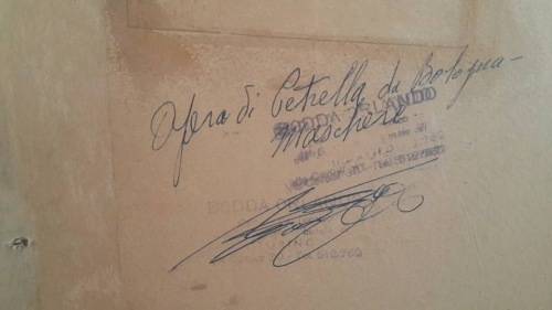 VINTAGE ITALIAN OIL ON BORD BY VITTORIO PETRELLA DA BOLOGNE BORN 1886 ( 42 X 52 CM )