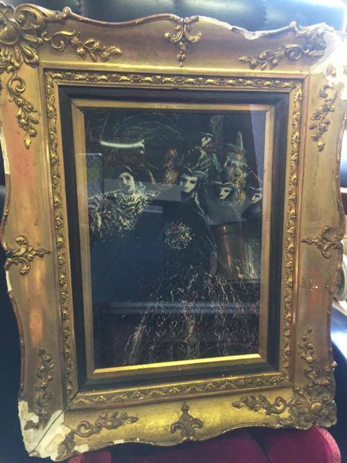 VINTAGE ITALIAN OIL ON BORD BY VITTORIO PETRELLA DA BOLOGNE BORN 1886 ( 42 X 52 CM )