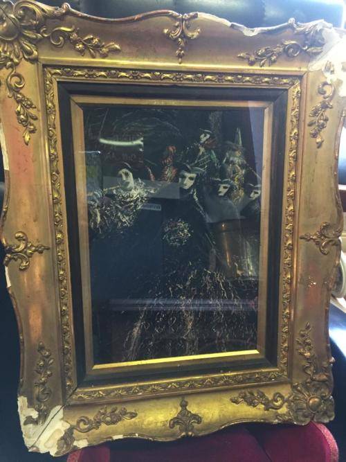 VINTAGE ITALIAN OIL ON BORD BY VITTORIO PETRELLA DA BOLOGNE BORN 1886 ( 42 X 52 CM )