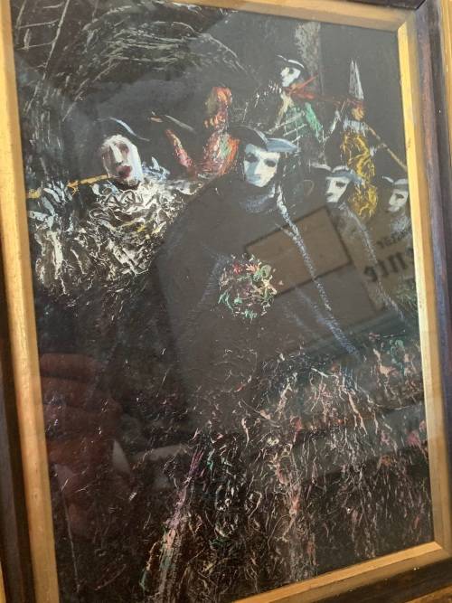 VINTAGE ITALIAN OIL ON BORD BY VITTORIO PETRELLA DA BOLOGNE BORN 1886 ( 42 X 52 CM )