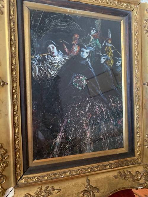 VINTAGE ITALIAN OIL ON BORD BY VITTORIO PETRELLA DA BOLOGNE BORN 1886 ( 42 X 52 CM )