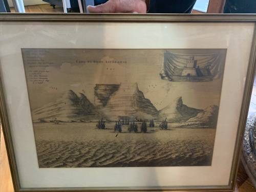 Rare Vintage Lithograph of Cape Town (63 x 48 cm )