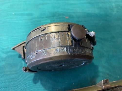 Vintage Brass Compass and Dumpy Level